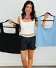 Sleeveless Polka Dot Top (Reg. and Plus)- 3 Colors