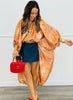 Deer Print High Low Bubble Sleeve Top (Reg. and Plus)