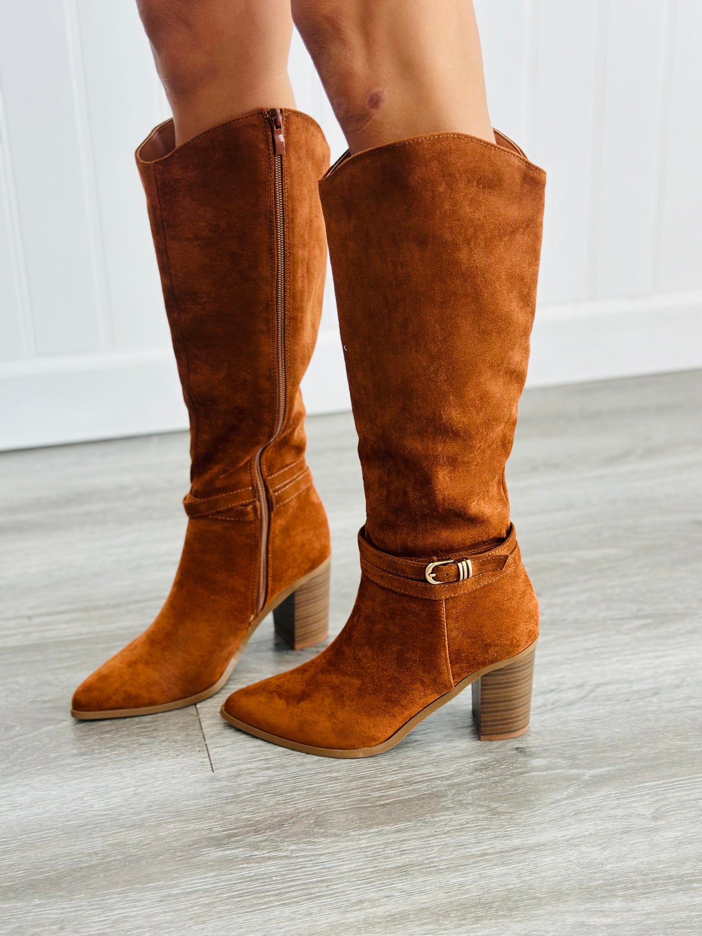 Tan Suede Smooth Transition Boots