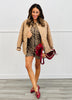Leopard Utility Inspired Romper (Reg. and Plus)