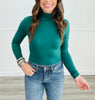 Long Sleeve Turtleneck Crop Top (Reg) - 4 Colors