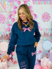 Navy Nutcracker & Bows Sweatshirt (Reg. and Plus)