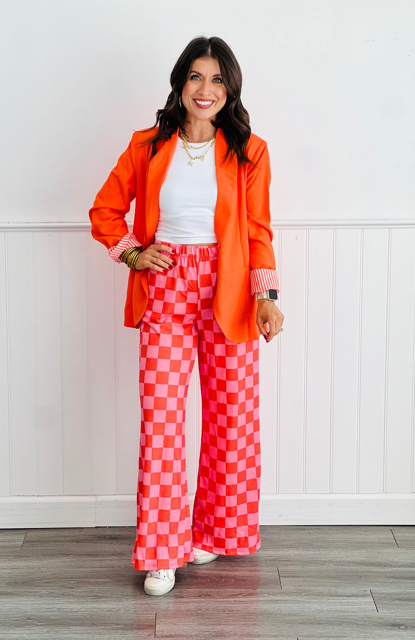 Orange Peyton Blazer (Reg. and Plus)