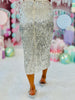 Silver Sequin Midi Skirt (Reg.)