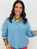 Blue Striped Gigi Cardigan (Reg.)