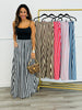 Striped Palazzo Pants (Reg. and Plus) - 5 Colors