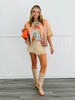 Mocha Mix Striped Button Up Cardigan (Reg.)
