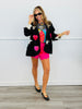 POL Black Stars & Hearts Linen Blazer (Reg.)