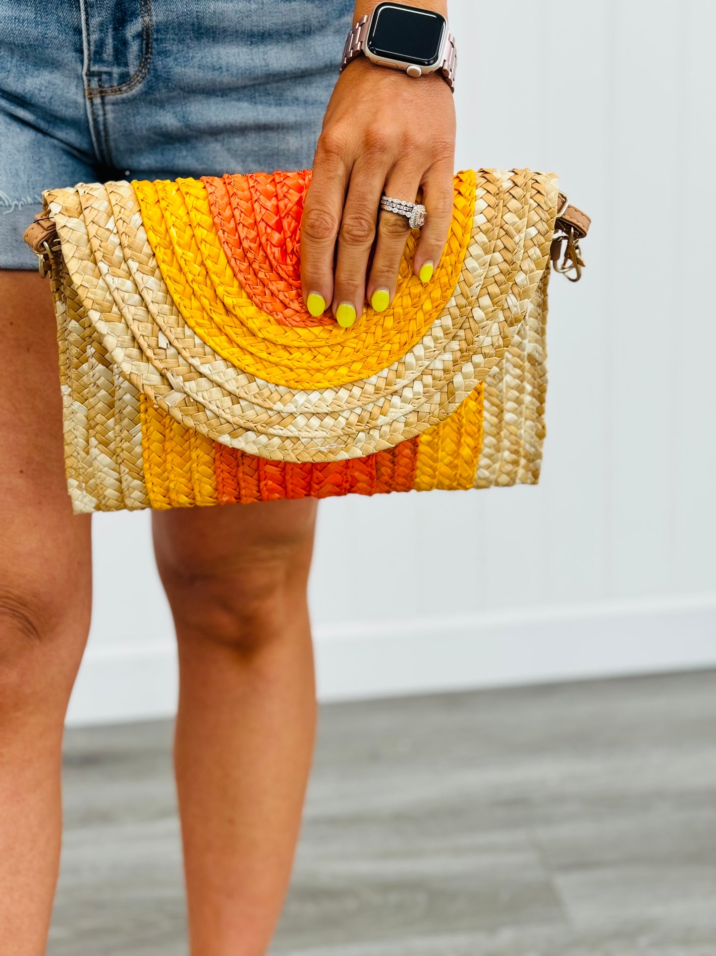 Woven Straw Envelope Bag-3 Colors