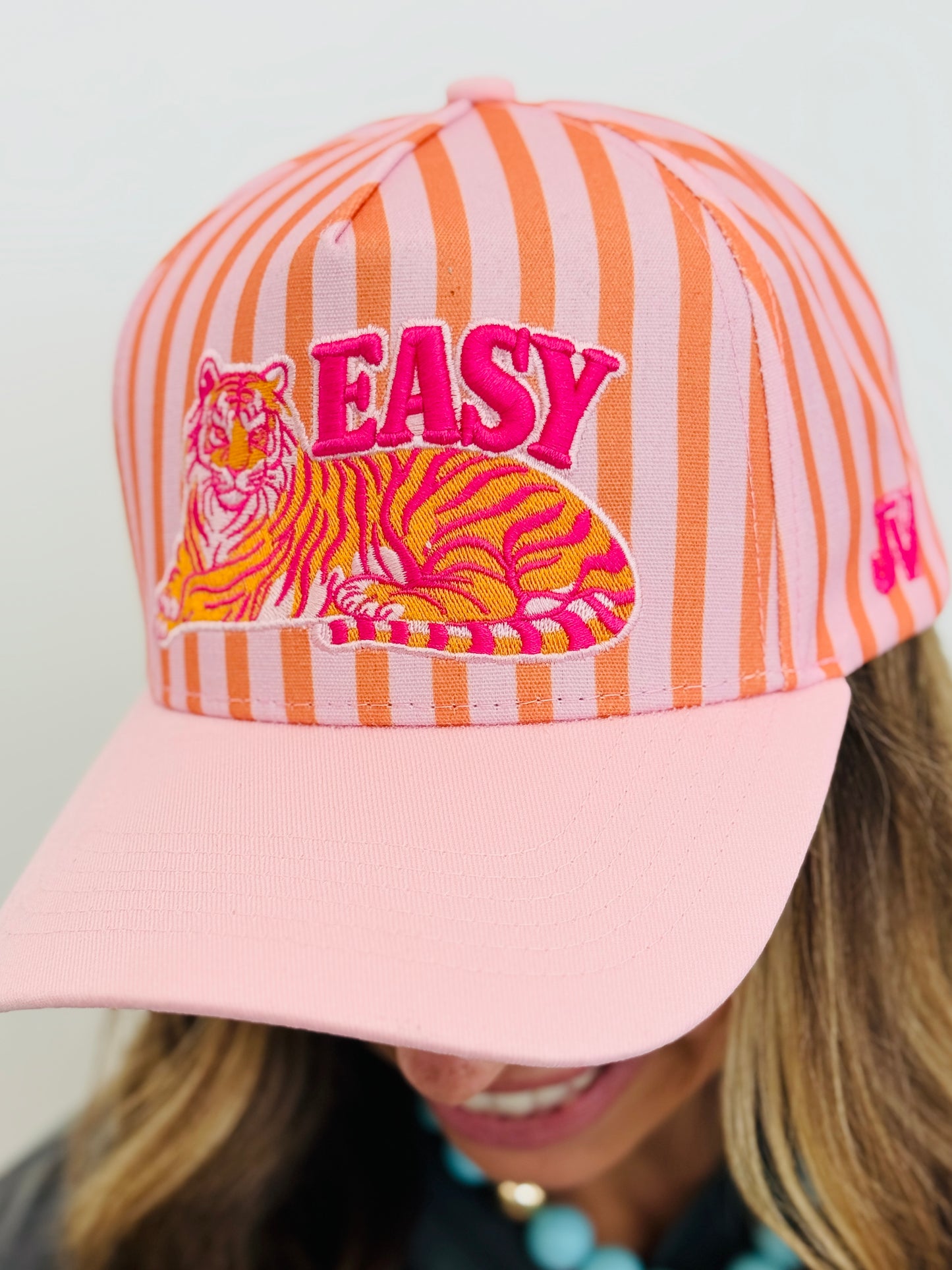 Easy Tiger Cap Pink and Orange Cap
