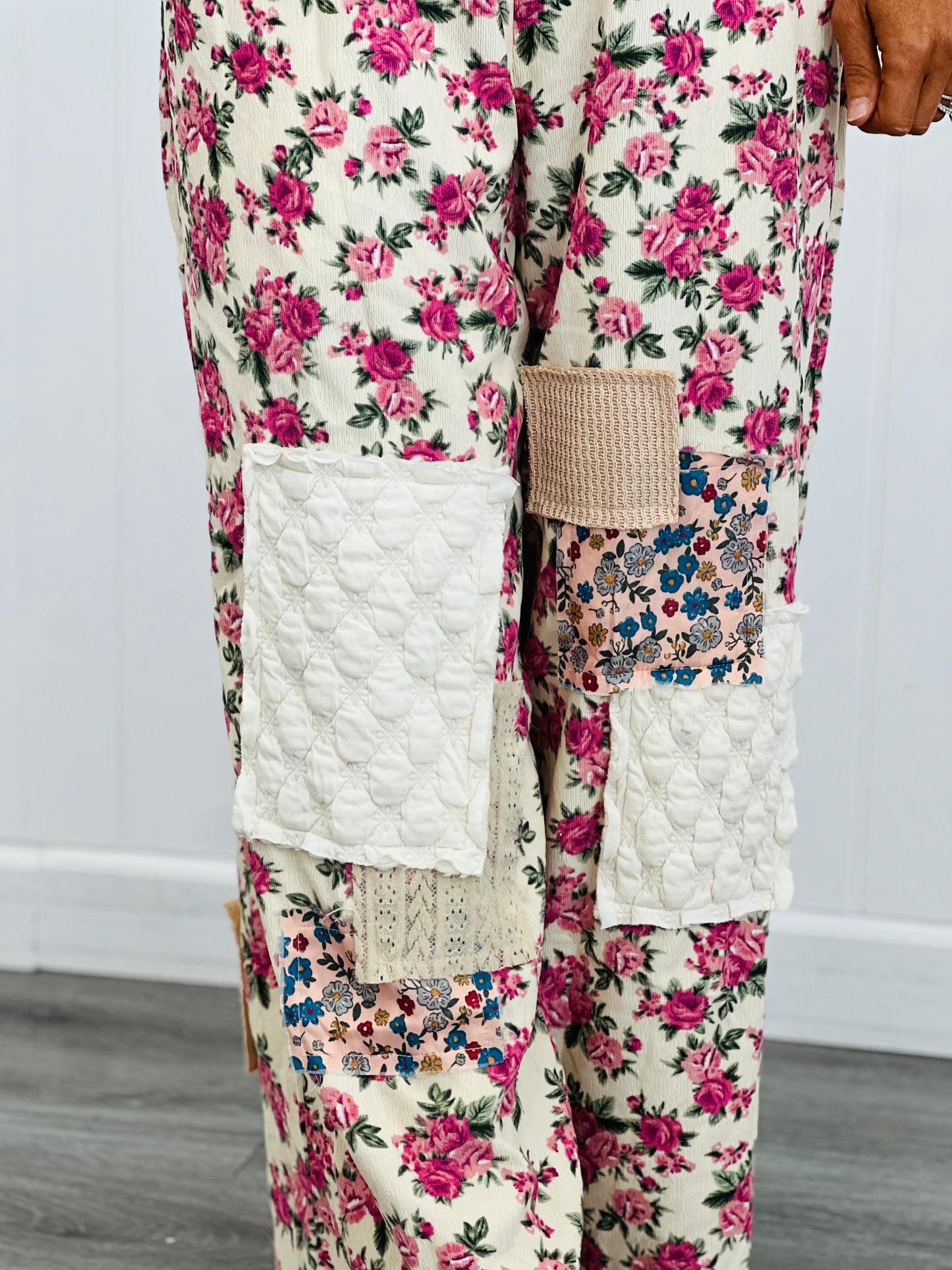POL Cream Multi Floral Print Overalls (Reg.)