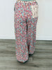 Cream Floral Jogger Pants (Reg & Plus)