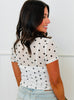 Polka Dot Mesh Blouse (Reg & Plus) - 5 Colors