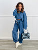 Star Patch Oversized Sweatshirt (Reg.)-2 Colors