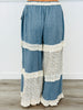 POL Denim Embroidered Patchwork Boho Pants (Reg.)
