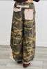 POL Olive Camo Floral Trim Baggy Pants (Reg.)