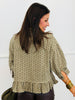 Green Printed Button Up Shirt (Reg. and Plus)