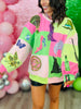 Queen Of Sparkles Licensed Lavender, Pink & Green Wicked Icon Sweatshirt (Reg. and Plus)