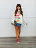 Heather Grey Happy Girl Reversible Sweatshirt (Reg.)