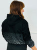 Black Ombre Leopard Pullover Hoodie Top (Reg & Plus)