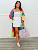 POL Color Block Longline Sweater Cardigan (Reg.)