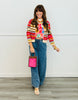 Stripe Delight Sweater Cardigan Top (Reg.) - 6 Colors
