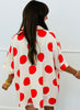 Ecru/Red Big Dots Shirt & Shorts Set (Reg & Plus)