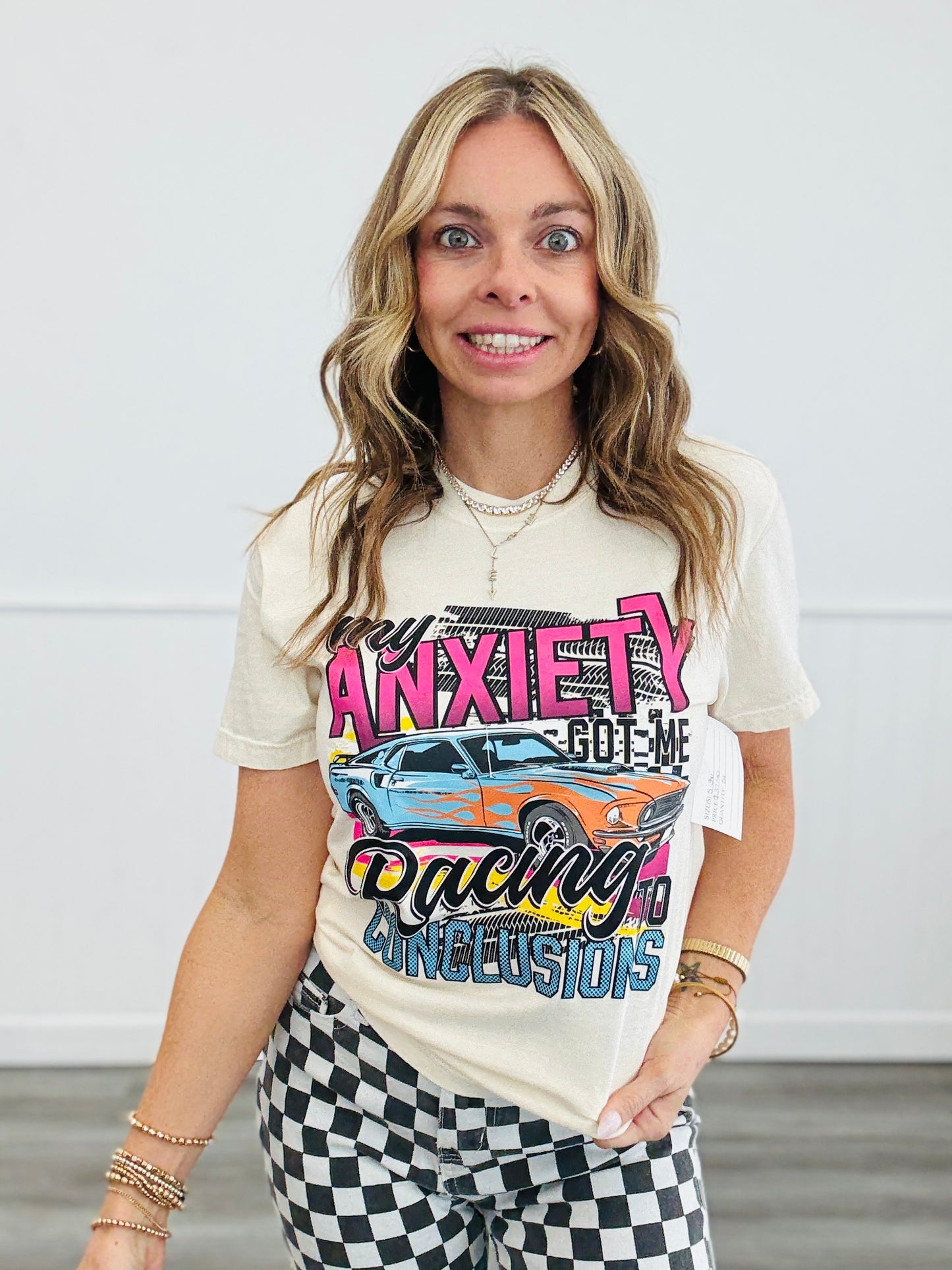 My Anxiety Got Me Racing To Conclusions Graphic Tee (Reg. & Plus)
