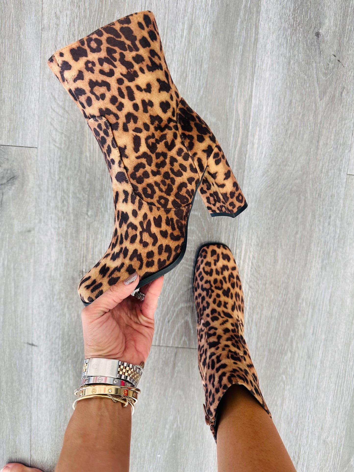 Leopard Leave Her Wild Booties