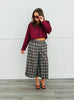 Merlot Plaid Flannel Culotte Pants (Reg.)