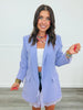 Lilac Lace Detail Blazer (One Size)