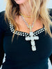 Black Sweetheart Crystal LS Top (Reg. and Plus)