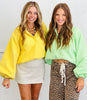 Snap Button Pullover Sweatshirt (Reg.)-2 Colors