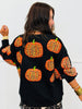 Queen Of Sparkles Black Leopard Pumpkin Sweatshirt (Reg. and Plus)