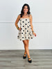 Polka Dot Bubble Hem Mini Dress ( Reg)