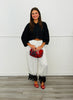 White/Black Polka Dot Lace Trim Pants (Reg. and Plus)