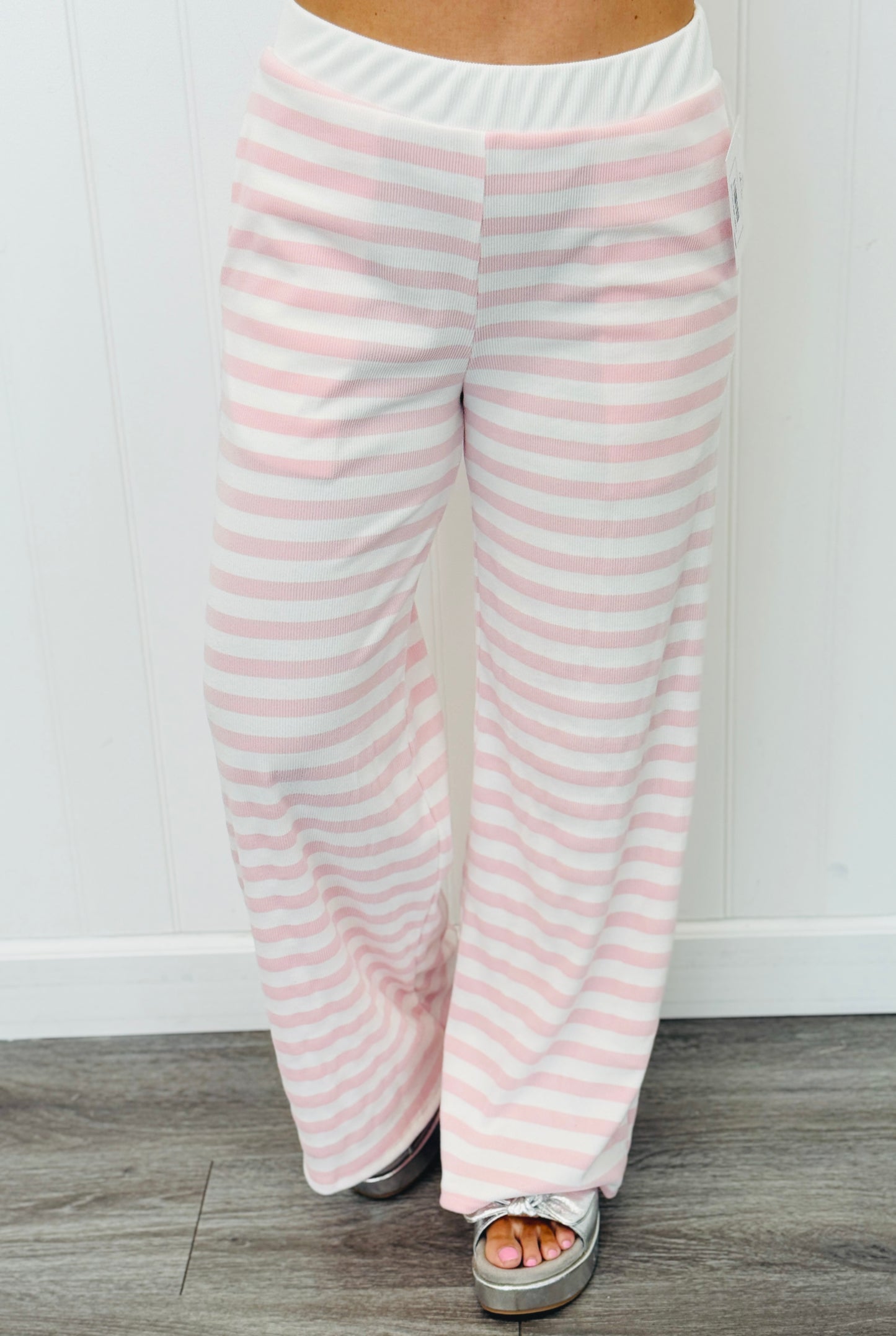 Flowy Striped Crop Pants (Reg & Plus)-5 Colors