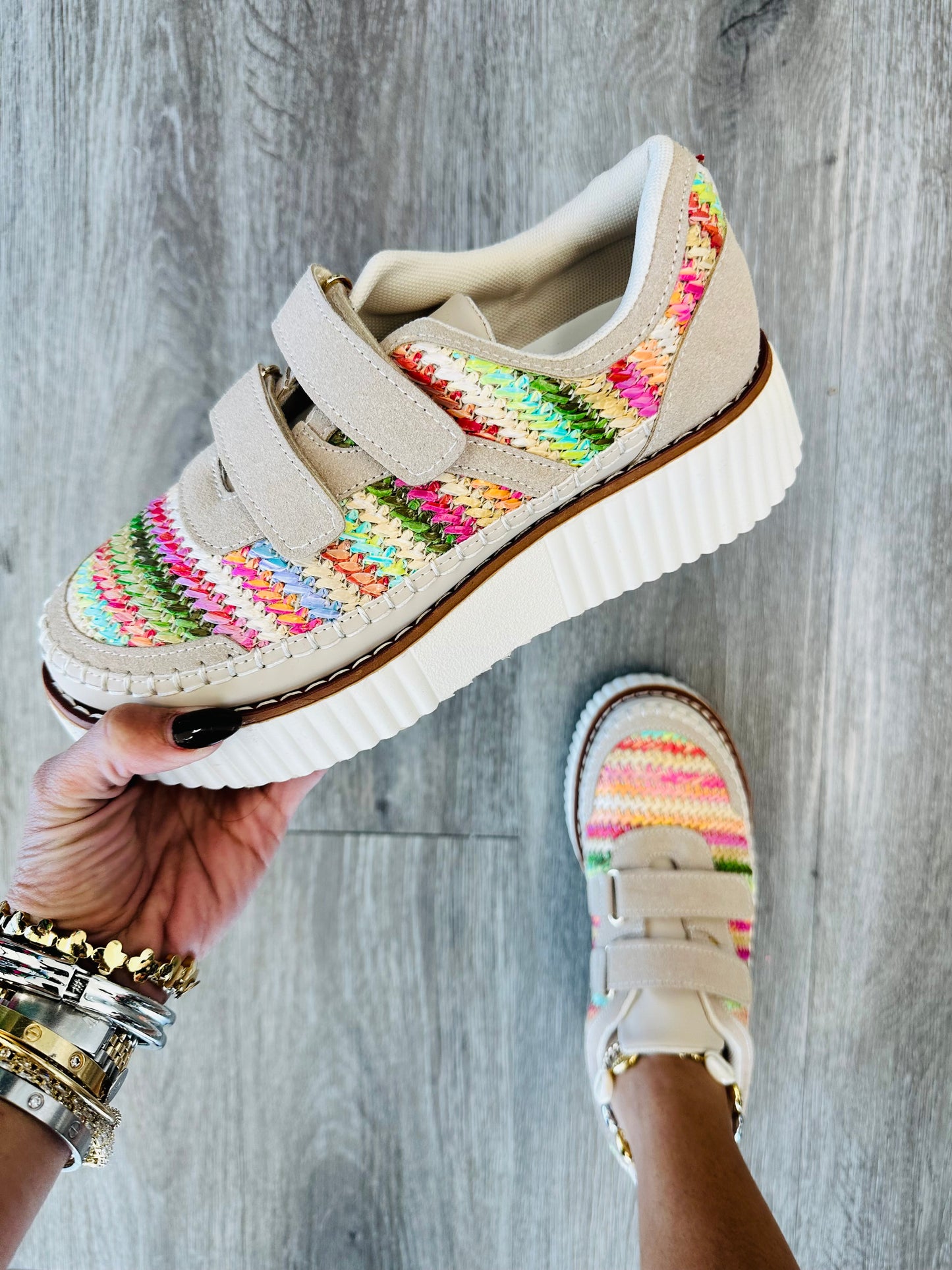 Pink Multi What A Charmer Sneakers