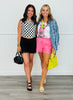 Scalloped Lace Trim Shorts (Reg.)-2 Colors