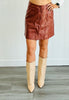 Fab Faux Leather Mini Skirt (Reg.)- 2 Colors