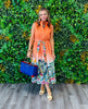 Papaya Paradise Sleeveless Midi Dress (Reg.)