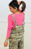 Camo Scoop Back Twill Overalls (Reg.)