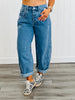 Light Blue Denim Barrel Pants (Reg & Plus)
