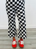 Checkered Print Top and Pants Set (Reg. and Plus)