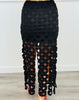 Black Crochet Geometric Maxi Skirt (Reg & Plus)