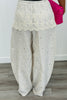 Beige Lace Polka Dot Pants (Reg.)