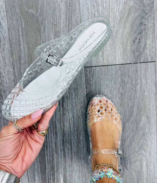 Clear Boardwalk Breeze Mule