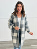 Longline Plaid Sweater Cardigan (Reg & Plus)-2 Colors