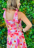 Pink Combo Tropical Print Midi Dress (Reg.)