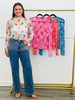 Bloom Mesh Floral Top (Reg.)-4 Colors